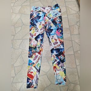 Disney Multicolor Character Leggings Women Size M